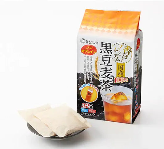 Black Soybean Mugicha Teabags from Tsuboichi 4.5g x 32p - JJ Market