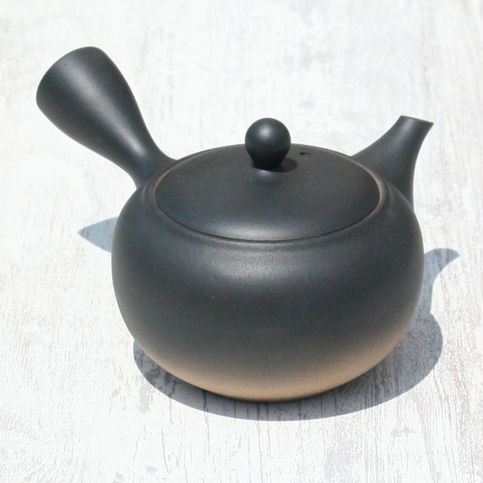 Kyusu Teapot Black-Bokashi with Stainless Strainer (Tokoname ware) - JJ Market