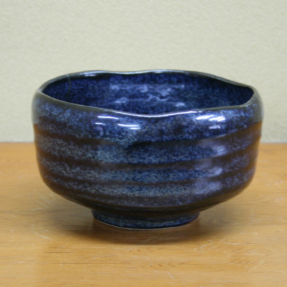 Matcha Bowl Indigo Glaze (Mino Ware) - JJ Market