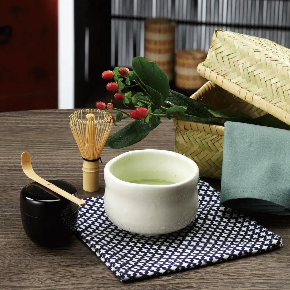 7PCs Matcha Set (Bowl, Whisk, Spoon, Caddy, Towel, Mat, Spoon Case)