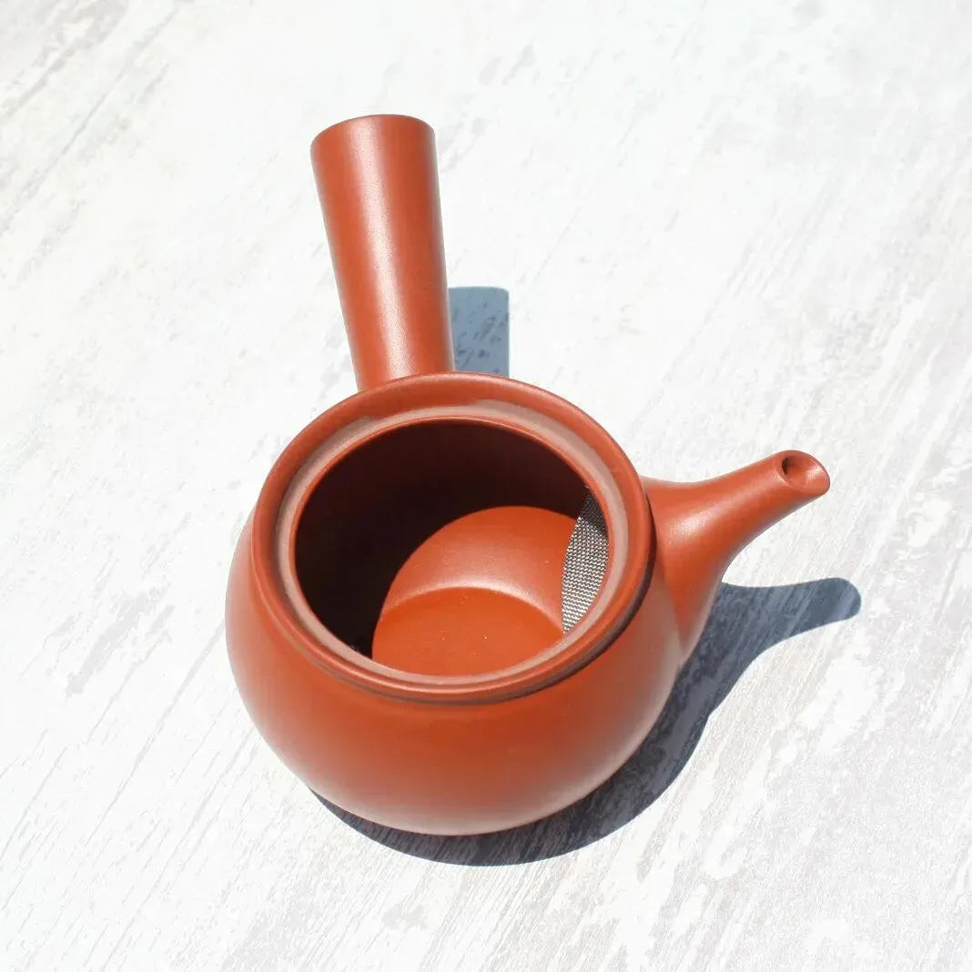 Red Clay Kyusu Teapot (Tokoname ware) - JJ Market