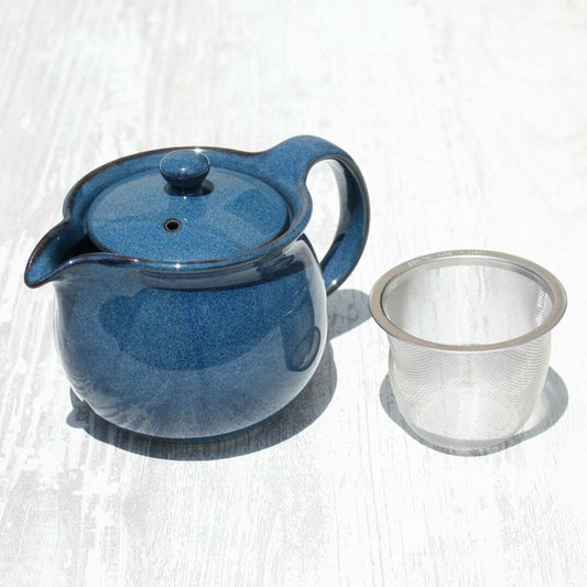 Teapot Blue (Mino ware) - JJ Market