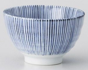 Yunomi Teacup Tokusa Stripe (Mino Ware) - JJ Market